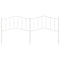 vidaXL Metal Headboard White 193 cm