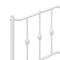 vidaXL Metal Headboard White 193 cm