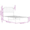 vidaXL Metal Bed Frame without Mattress with Headboard Black 90x190cm