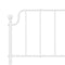 vidaXL Metal Bed Frame without Mattress with Footboard White 200x200cm