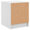 vidaXL Bedside Cabinet with Glass Door White 35x37x42 cm