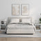 vidaXL Bedside Cabinets with Glass Doors 2 pcs White 35x37x42 cm