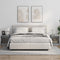 vidaXL Bedside Cabinets with Glass Doors 2 pcs Concrete Grey 35x37x42 cm
