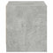 vidaXL Bedside Cabinets with Glass Doors 2 pcs Concrete Grey 35x37x42 cm