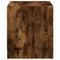 vidaXL Bedside Cabinets with Glass Doors 2 pcs Smoked Oak 35x37x42 cm