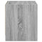 vidaXL Bedside Cabinet with Glass Door Grey Sonoma 35x37x42 cm
