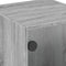 vidaXL Bedside Cabinet with Glass Door Grey Sonoma 35x37x42 cm