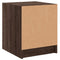 vidaXL Bedside Cabinet with Glass Door Brown Oak 35x37x42 cm