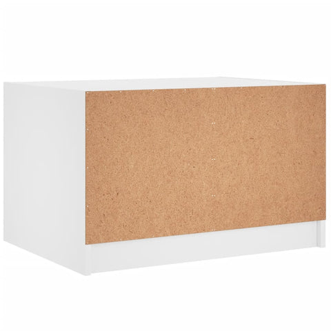 vidaXL Coffee Table with Glass Doors White 68x50x42 cm
