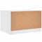 vidaXL Coffee Table with Glass Doors White 68x50x42 cm