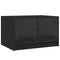 vidaXL Coffee Table with Glass Doors Black 68x50x42 cm