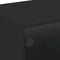 vidaXL Coffee Table with Glass Doors Black 68x50x42 cm