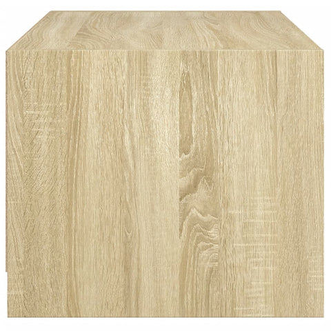 vidaXL Coffee Table with Glass Doors Sonoma Oak 68x50x42 cm
