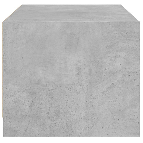 vidaXL Coffee Table with Glass Doors Concrete Grey 68x50x42 cm