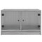 vidaXL Coffee Table with Glass Doors Grey Sonoma 68x50x42 cm