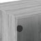 vidaXL Coffee Table with Glass Doors Grey Sonoma 68x50x42 cm