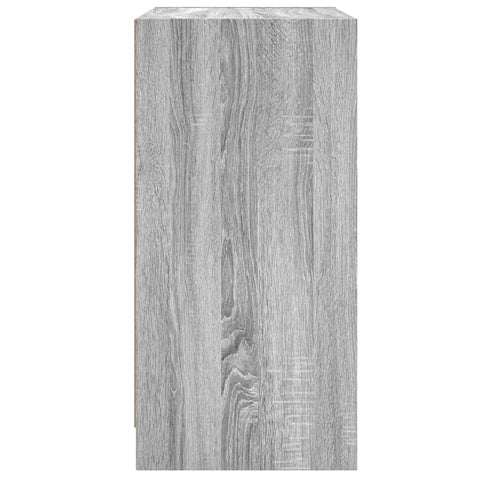 vidaXL Side Cabinet with Glass Doors Grey Sonoma 68x37x75.5 cm