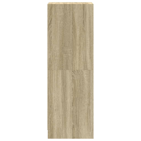 vidaXL Highboard with Glass Doors Sonoma Oak 35x37x109 cm