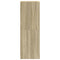 vidaXL Highboard with Glass Doors Sonoma Oak 35x37x109 cm