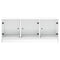 vidaXL Coffee Table with Glass Doors White 102x50x42 cm