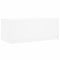 vidaXL Coffee Table with Glass Doors White 102x50x42 cm