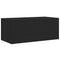 vidaXL Coffee Table with Glass Doors Black 102x50x42 cm