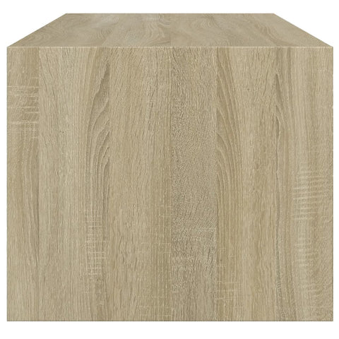 vidaXL Coffee Table with Glass Doors Sonoma Oak 102x50x42 cm