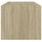 vidaXL Coffee Table with Glass Doors Sonoma Oak 102x50x42 cm