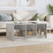 vidaXL Coffee Table with Glass Doors Concrete Grey 102x50x42 cm