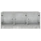 vidaXL Coffee Table with Glass Doors Concrete Grey 102x50x42 cm