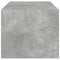 vidaXL Coffee Table with Glass Doors Concrete Grey 102x50x42 cm