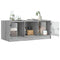 vidaXL Coffee Table with Glass Doors Grey Sonoma 102x50x42 cm
