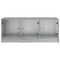 vidaXL Coffee Table with Glass Doors Grey Sonoma 102x50x42 cm