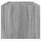 vidaXL Coffee Table with Glass Doors Grey Sonoma 102x50x42 cm