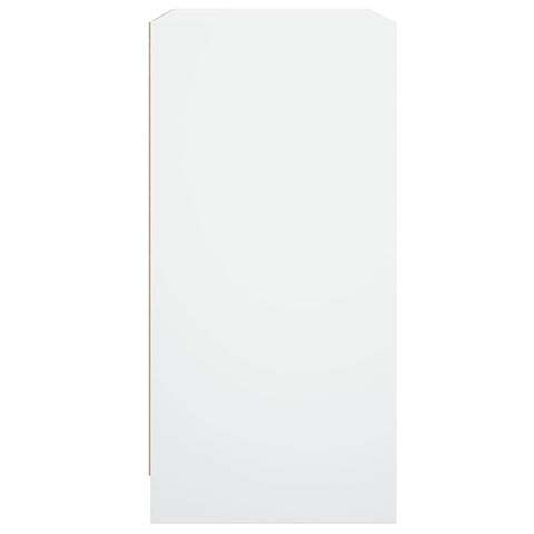 vidaXL Side Cabinet with Glass Doors White 68x37x75.5 cm