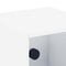 vidaXL Bedside Cabinet with Glass Door White 35x37x35 cm