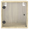 vidaXL Bedside Cabinets with Glass Doors 2 pcs Sonoma Oak 35x37x35 cm