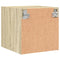 vidaXL Bedside Cabinets with Glass Doors 2 pcs Sonoma Oak 35x37x35 cm