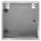 vidaXL Bedside Cabinet with Glass Door Concrete Grey 35x37x35 cm