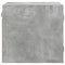 vidaXL Bedside Cabinet with Glass Door Concrete Grey 35x37x35 cm