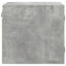 vidaXL Bedside Cabinets with Glass Doors 2 pcs Concrete Grey 35x37x35 cm