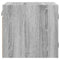 vidaXL Bedside Cabinet with Glass Door Grey Sonoma 35x37x35 cm