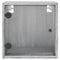 vidaXL Bedside Cabinets with Glass Doors 2 pcs Grey Sonoma 35x37x35 cm