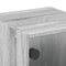 vidaXL Bedside Cabinets with Glass Doors 2 pcs Grey Sonoma 35x37x35 cm