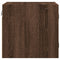 vidaXL Bedside Cabinets with Glass Doors 2 pcs Brown Oak 35x37x35 cm
