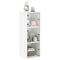 vidaXL Wall Cabinet with Glass Doors White 35x37x100 cm