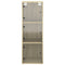 vidaXL Wall Cabinet with Glass Doors Sonoma Oak 35x37x100 cm