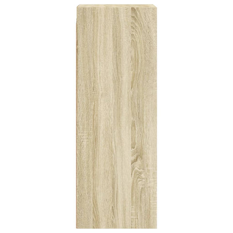 vidaXL Wall Cabinet with Glass Doors Sonoma Oak 35x37x100 cm