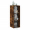 vidaXL Wall Cabinet with Glass Doors Smoked Oak 35x37x100 cm