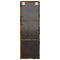 vidaXL Wall Cabinet with Glass Doors Smoked Oak 35x37x100 cm